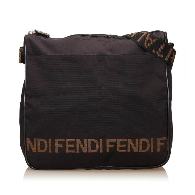 Fendi Black Fabric X Nylon Shoulder Bag 