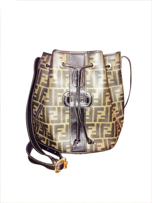 Fendi Black Monogram Shoulder Bag 