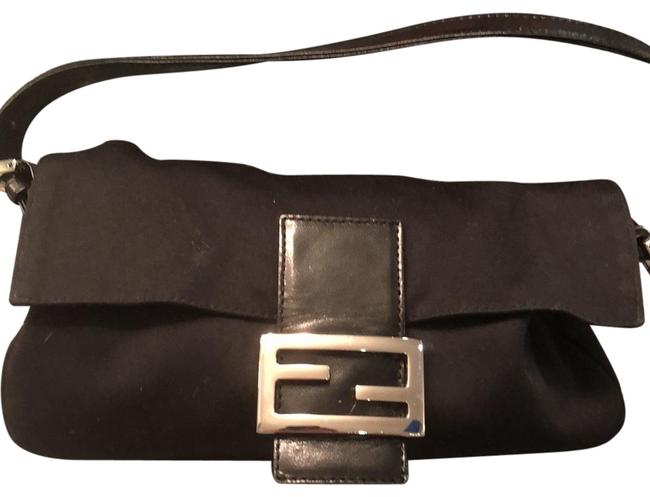 Fendi Black Neoprene Shoulder Bag 