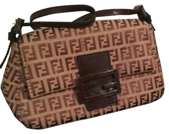 Fendi Borsa Mini Mana Brown Shoulder Bag 