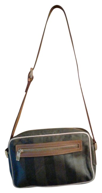Fendi Brown &amp; Black Shoulder Bag 