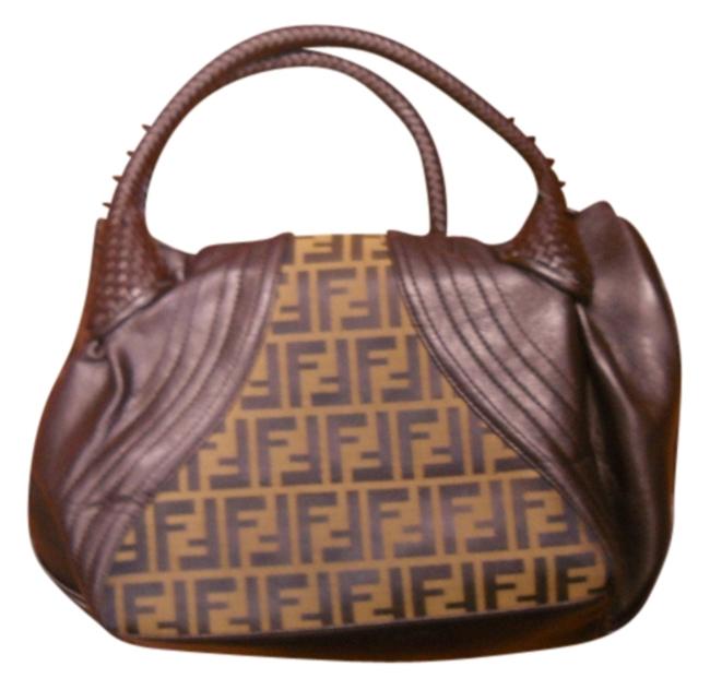 Fendi Brown Leather Shoulder Bag 