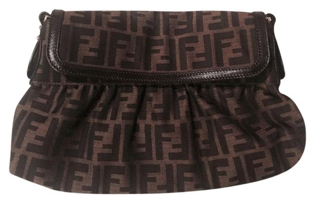 Fendi Brown Logo Shoulder Bag 