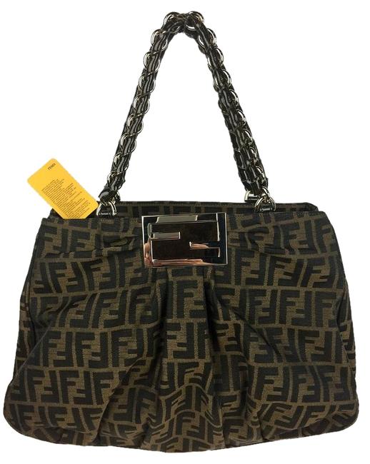 Fendi Brown Marshmallow Zucca Shoulder Bag 
