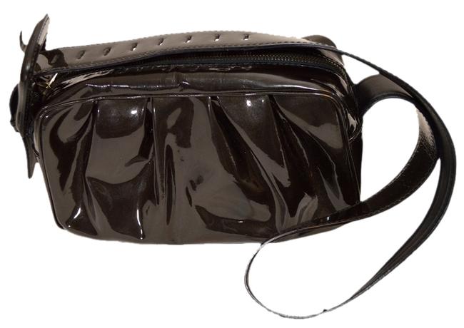 Fendi Brown Patent Leather Shoulder Bag 