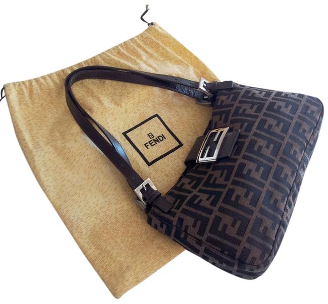 Fendi Brown Zucca Print Shoulder Bag 
