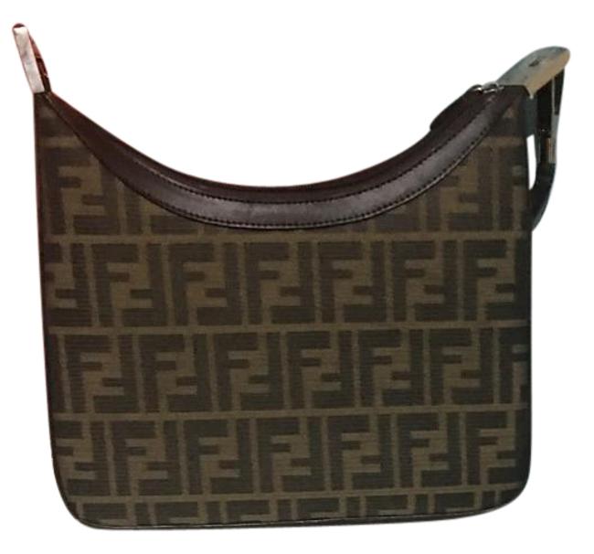 Fendi Brown Zucca Shoulder Bag 