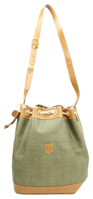 Fendi Bucket Ffjy44 Canvas Shoulder Bag 