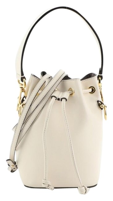 Fendi Bucket Mon Tresor Mini Neutral Leather Shoulder Bag 