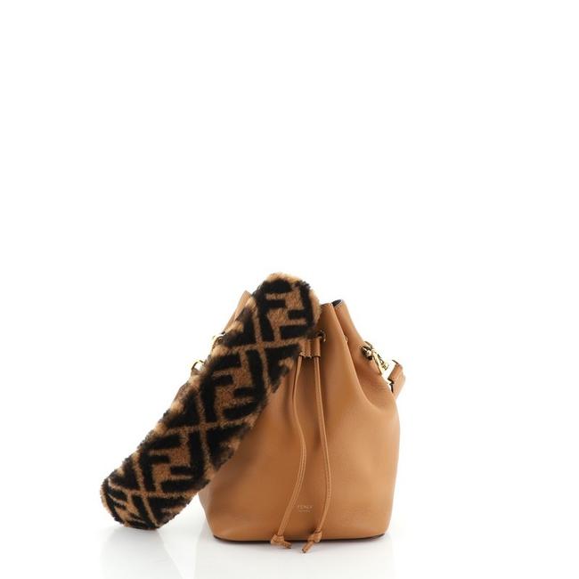 Fendi Bucket Mon Tresor Small Brown Leather Shoulder Bag 