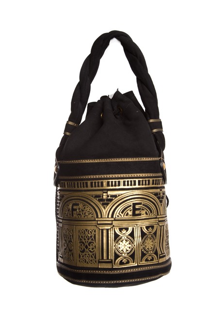 Fendi Bucket Palazzo Black Shoulder Bag 