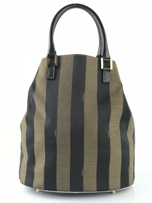 Fendi Bucket Picotin Canvas Shoulder Bag 