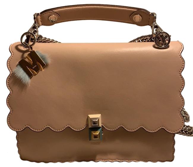 Fendi Can I Light Pink Leather Shoulder Bag 