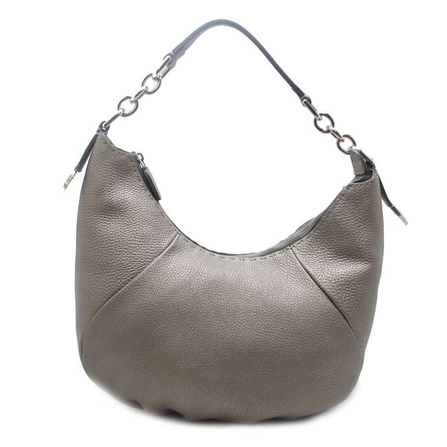 Fendi Celeria Ladies 8br618 Silver Leather Shoulder Bag 