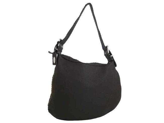 Fendi Celeria Ladies E40193 Brown Leather Shoulder Bag 