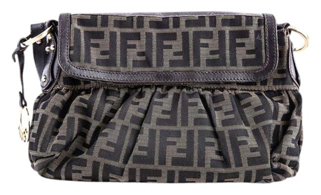 Fendi Chef Zucca Multicolor Canvas Shoulder Bag 