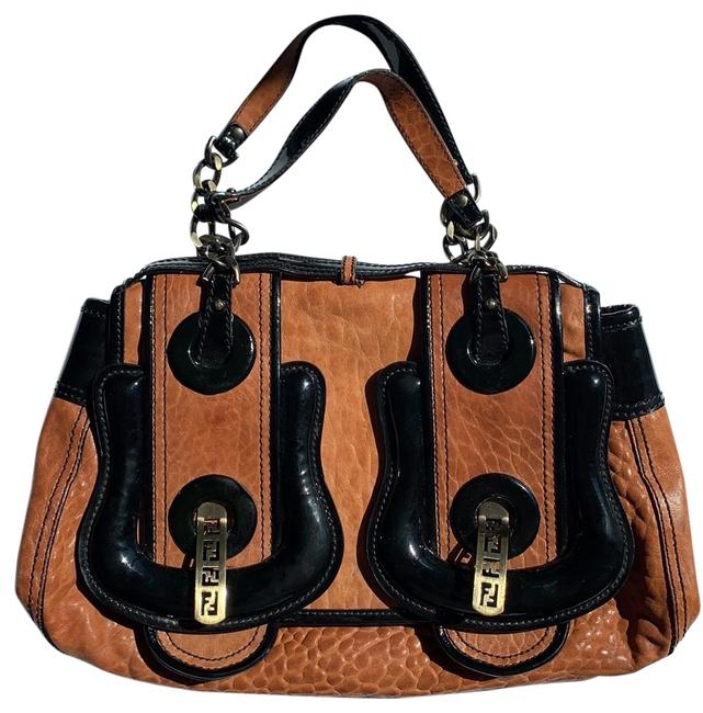 Fendi Classic Brown Leather Shoulder Bag 