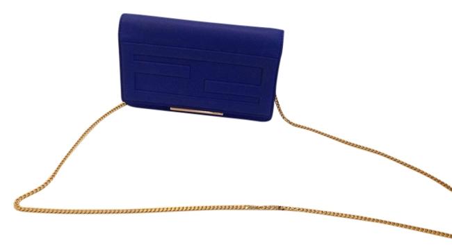 Fendi Colbalt Blue Leather Shoulder Bag 