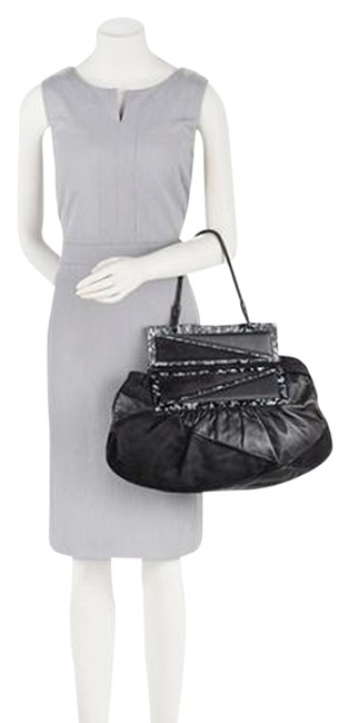 Fendi Convertible To You Black Leather Suede Shoulder Bag 