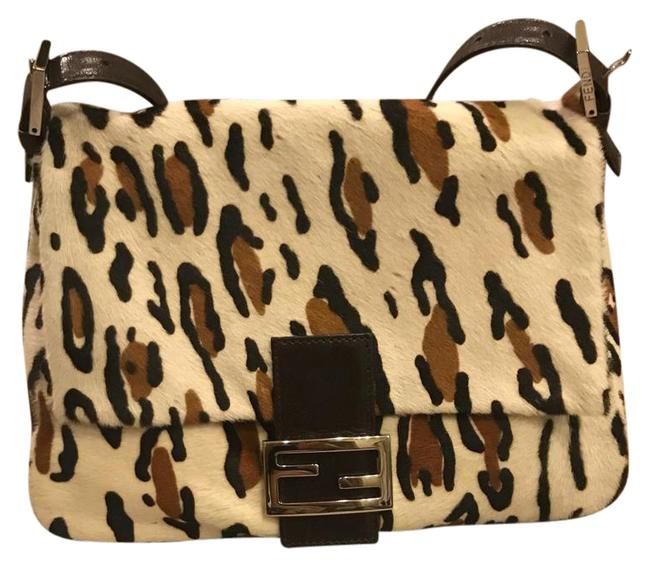 Fendi Mama Cream Pony Fur Shoulder Bag 