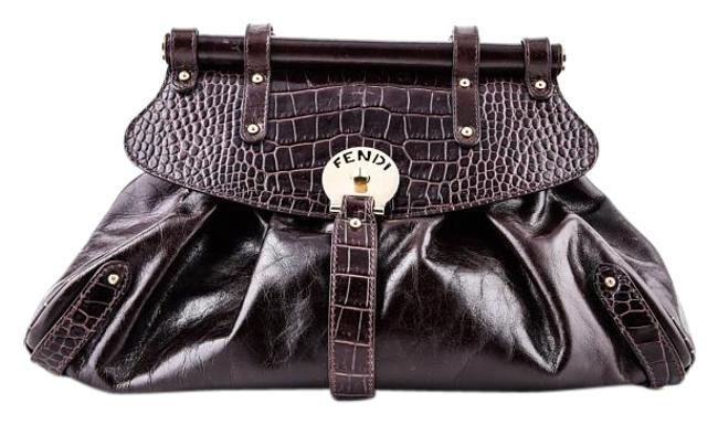 Fendi * Crocodile Leather Embossed Magic Shoulder Bag 