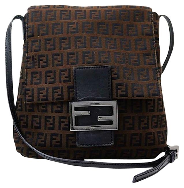 Fendi Crossbody Vintage Brown Zucca Ff Shoulder Bag 