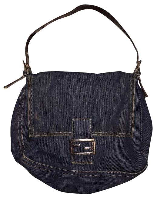 Fendi Dark Denim Shoulder Bag 