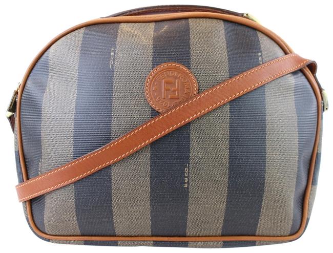 Fendi Dome Picotin Canvas Shoulder Bag 