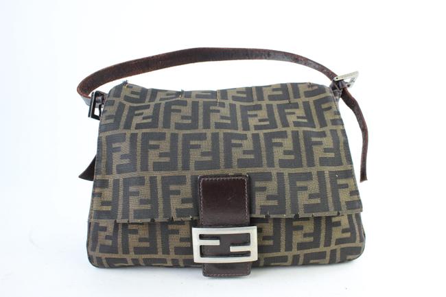 Fendi Ff Zucca Mamma 19fj929 Brown Monogram Canvas Shoulder Bag 