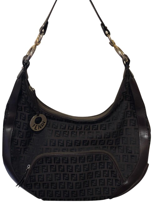 Fendi Handbag Brown Leather Shoulder Bag 