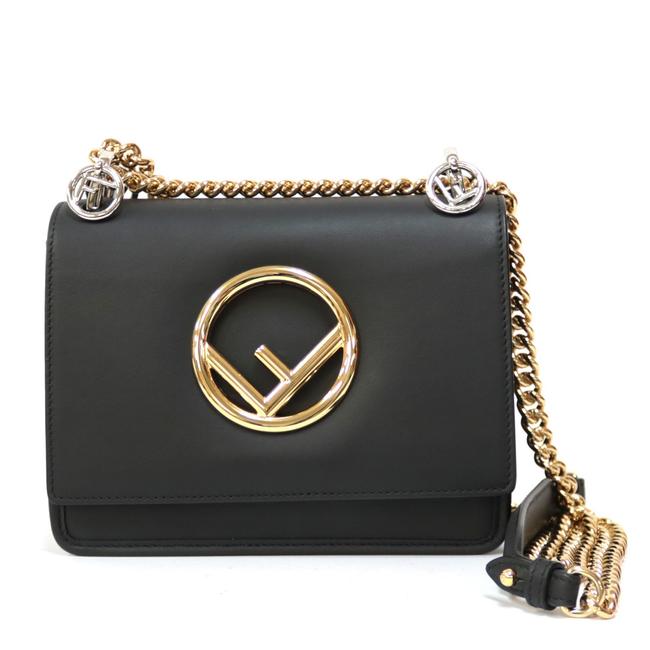 Fendi Handbag Kanayev Womens Mens Black Shoulder Bag 