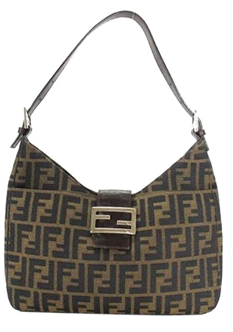 Fendi Hobo Zucca Monogram Shoulder Bag 
