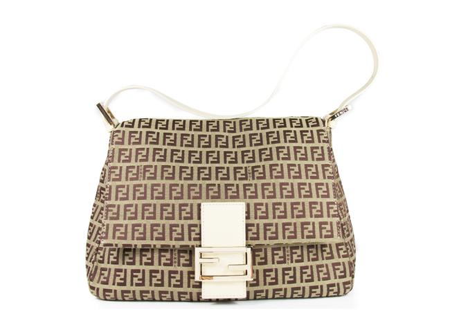 Fendi Monogram Tan Shoulder Bag 
