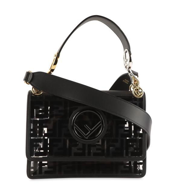 Fendi Kan I F Black Pvc Shoulder Bag 