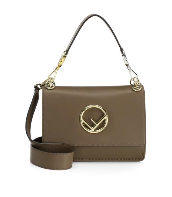 Fendi Kan I F Medium Brown Shoulder Bag 