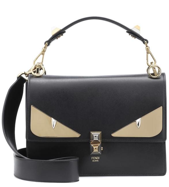 Fendi Kan I Monster Eye Black Shoulder Bag 