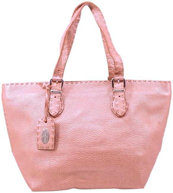 Fendi Leather #5237f76 Pink Shoulder Bag 