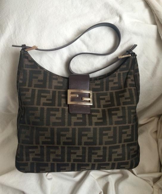 Fendi Lg Zucca Monogram Shoulder Bag 