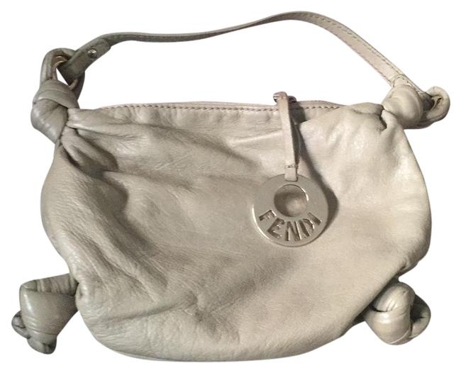 Fendi Light Green Leather Shoulder Bag 