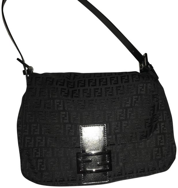 Fendi Mamma Zucca Black Shoulder Bag 
