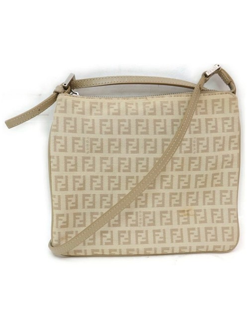 Fendi Messenger Messenger Shoulder Beige Shoulder Bag 