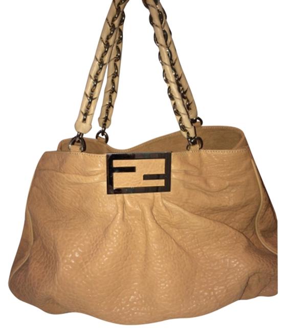 Fendi Mia Camellia Leather Shoulder Bag 