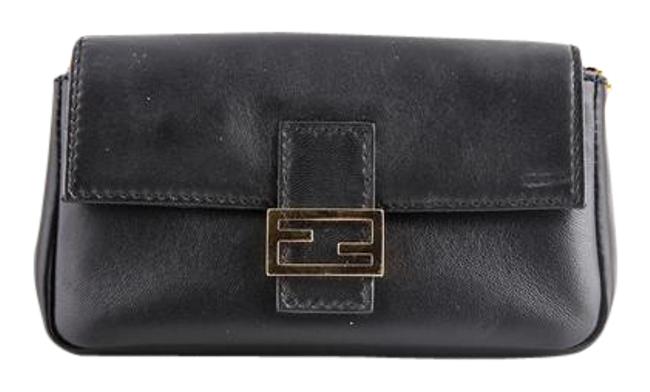 Fendi * Micro Baguette Napa Shiny Shoulder Bag 