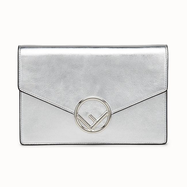 Fendi Mini bag Silver Leather Shoulder Bag 