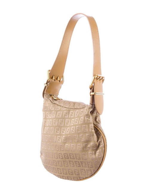 Fendi Mini Oyster Beige Fabric Shoulder Bag 