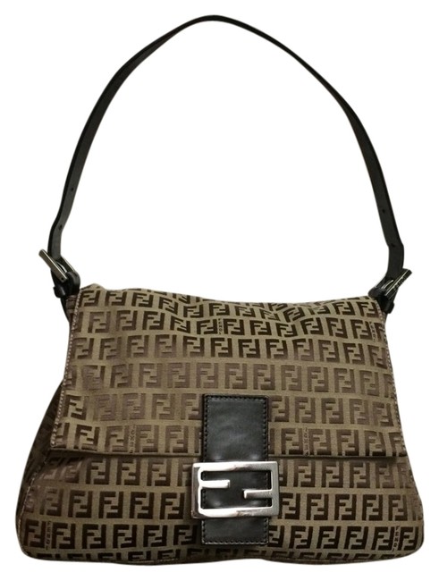 Fendi W Mint Monogram W  Card Shoulder Bag 