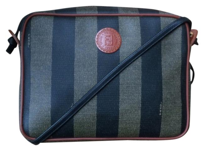 Fendi Minty Pretty Pequin Shoulder Bag 