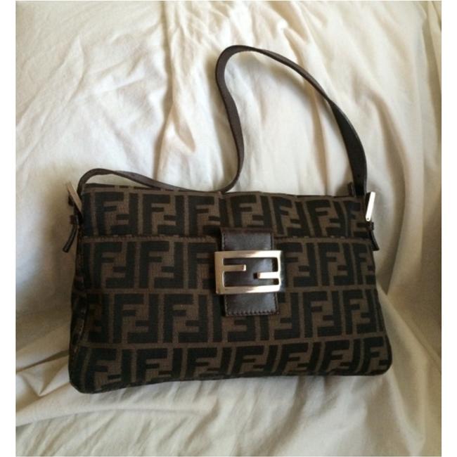 Fendi Mod Minty Zucca Shoulder Bag 