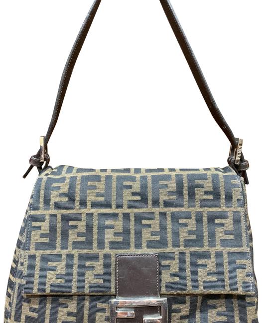 Fendi Monogram Woven Shoulder Bag 