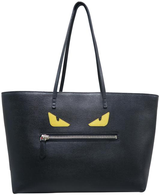 Fendi Monster Medium Roll Black Calfskin Shoulder Bag 